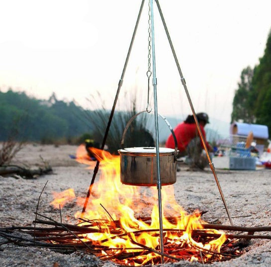Camping outdoor campfire